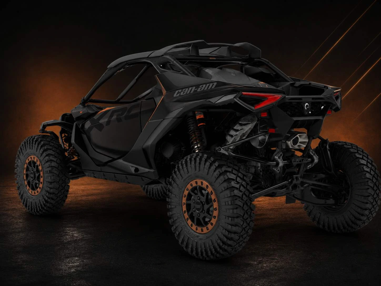 Pneus de 35 pouces et jantes beadlock du Can-Am Maverick R X rc 2026